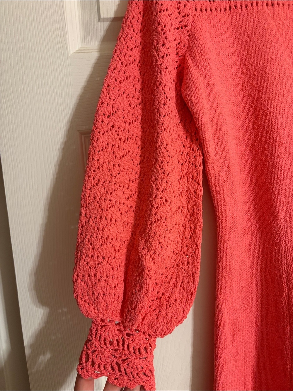Vintage Picardo Knits Pointelle Maxi Dress - Size Medium - Picture 5 of 8